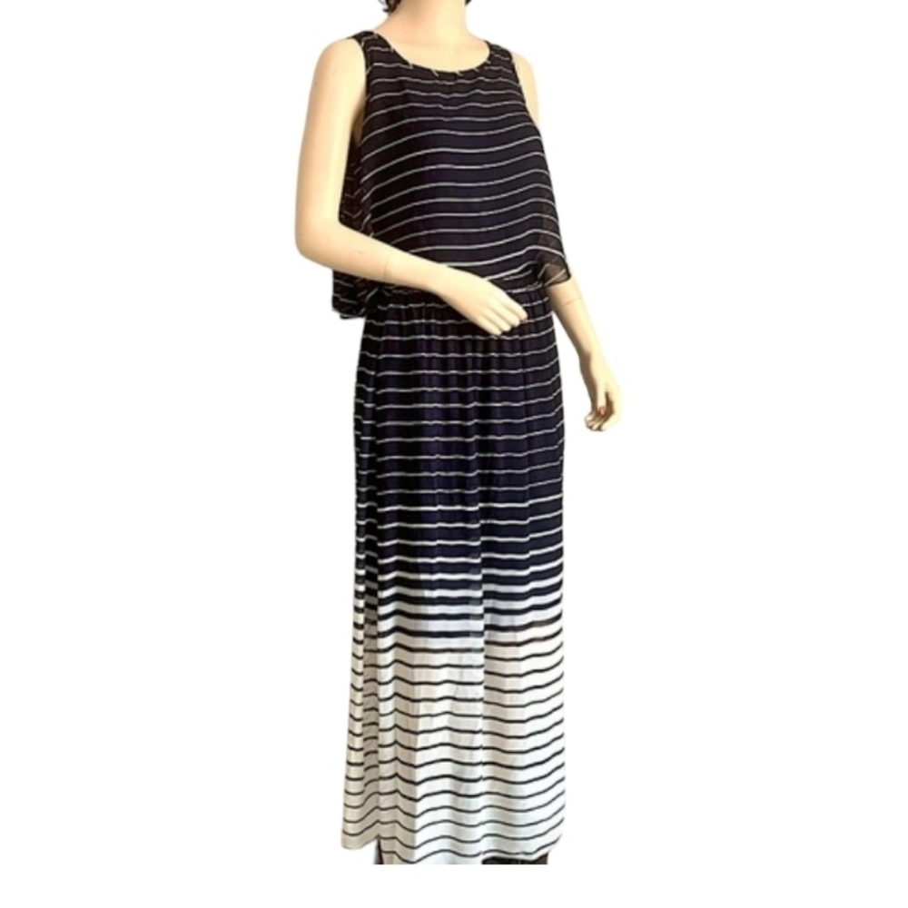 Robert Louis Striped Ombre Tank Maxi Dress